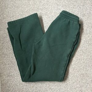 TNA green boyfriend wide sweatpants